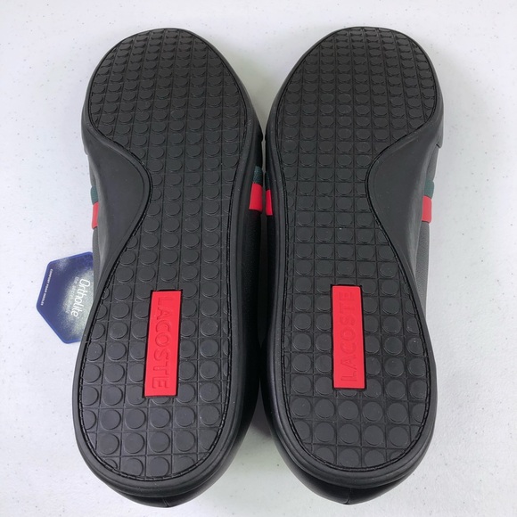 Lacoste Storda 318 Mens Sneakers Leather Black NWB - Picture 8 of 9